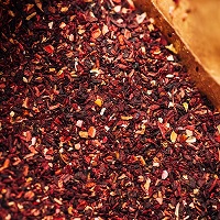 Hibiscus or Karkadeh tea leaves, a great source of Vitamin C