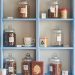 Jars of herbal remedies on a shop shelf